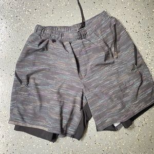 Lululemon Mens 5” shorts with liner size small